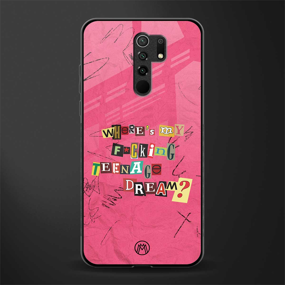 teenage dream glass case for poco m2 image