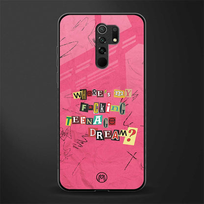 teenage dream glass case for poco m2 image