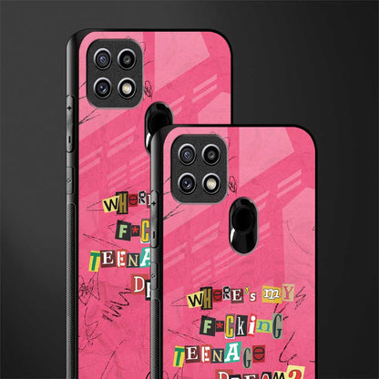 teenage dream glass case for oppo a15s image-2