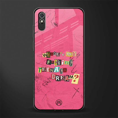 teenage dream glass case for redmi 9a sport image