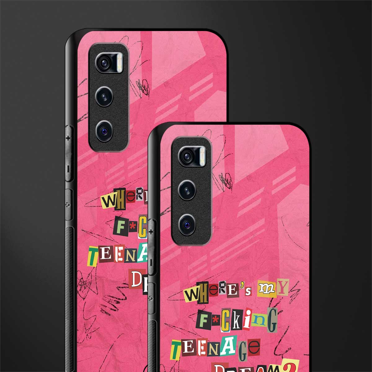 teenage dream glass case for vivo v20 se image-2