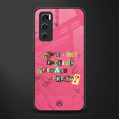 teenage dream glass case for vivo v20 se image