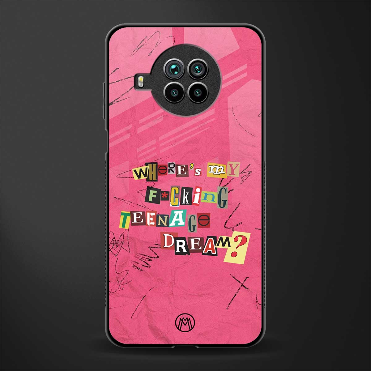 teenage dream glass case for mi 10i image
