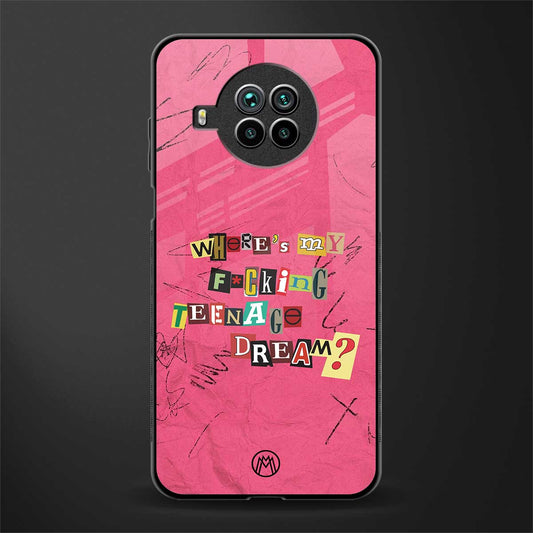 teenage dream glass case for mi 10i image