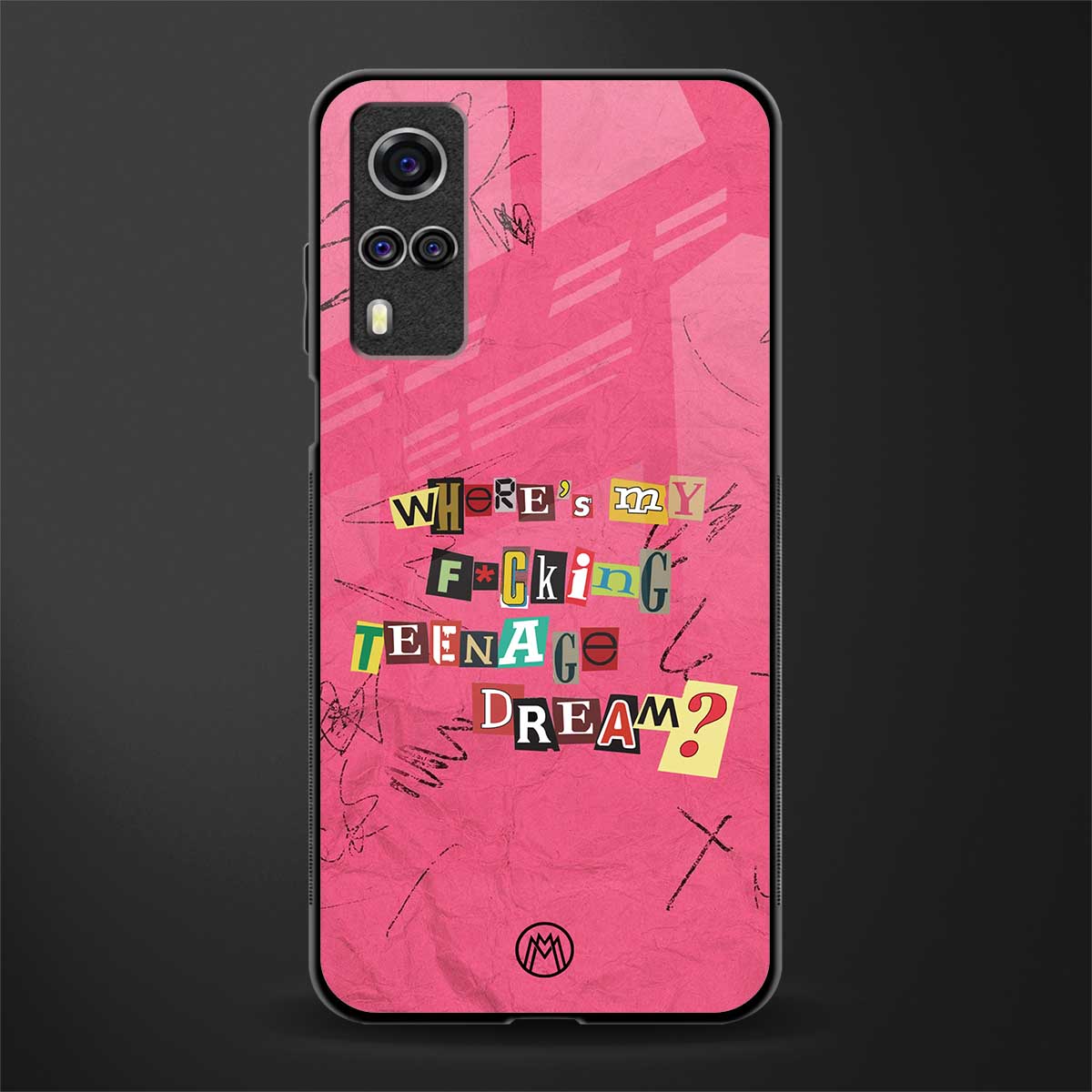 teenage dream glass case for vivo y31 image