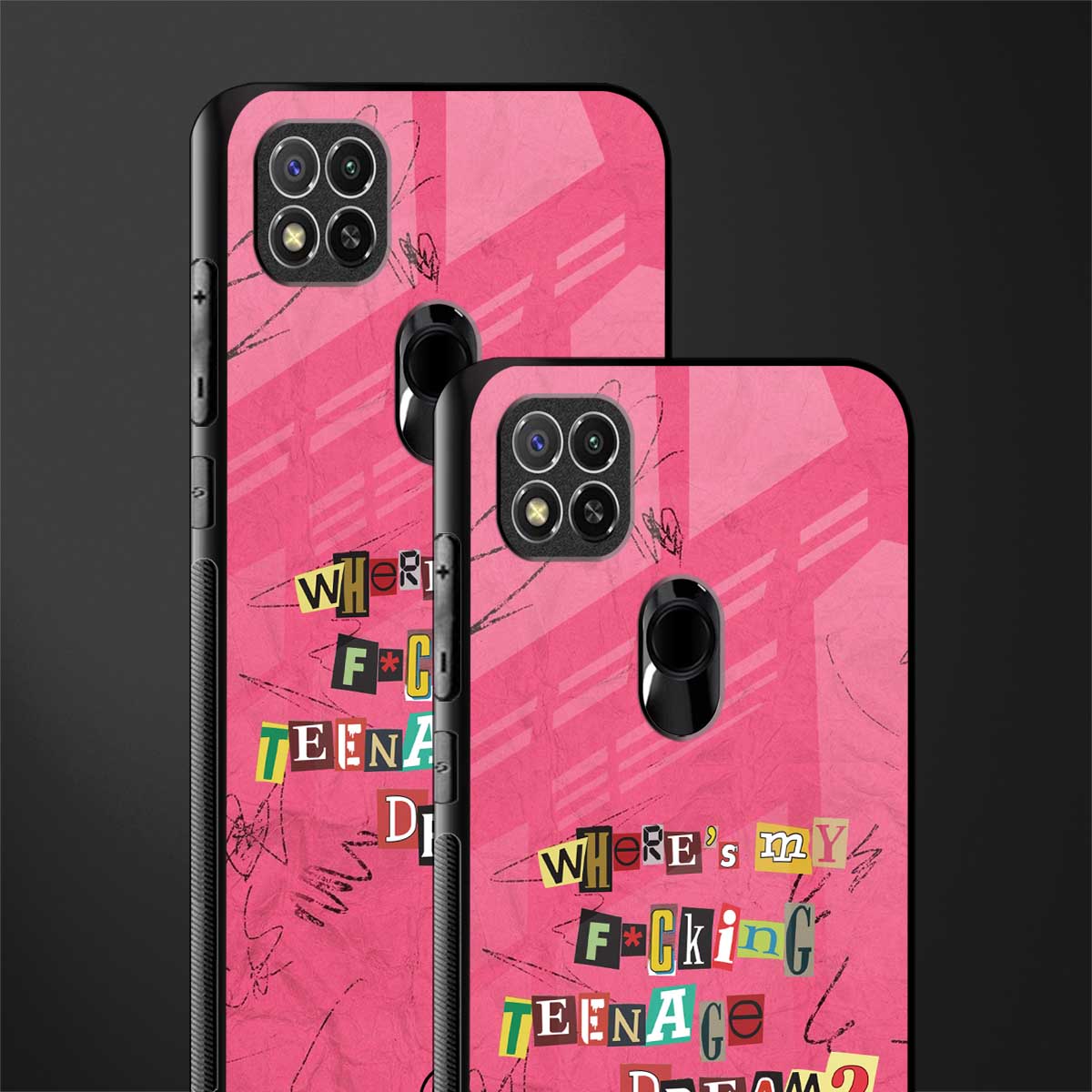 teenage dream glass case for redmi 9c image-2