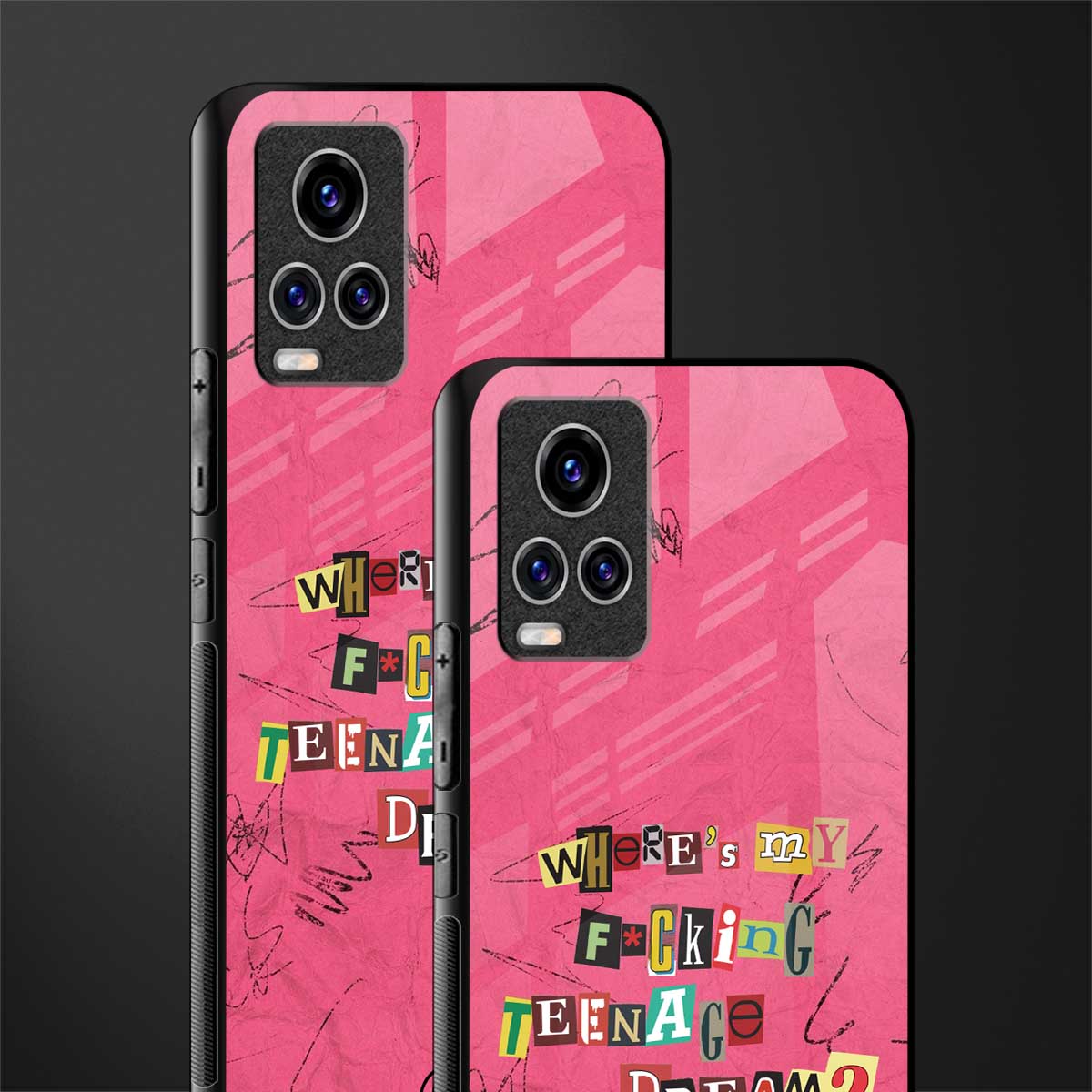 teenage dream glass case for vivo v20 pro image-2