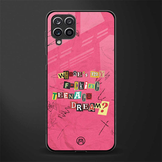 teenage dream glass case for samsung galaxy m12 image