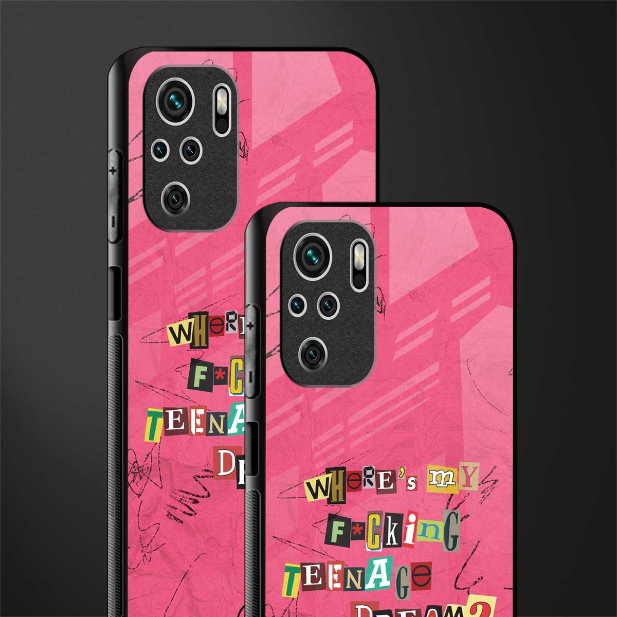 teenage dream glass case for redmi note 10 image-2
