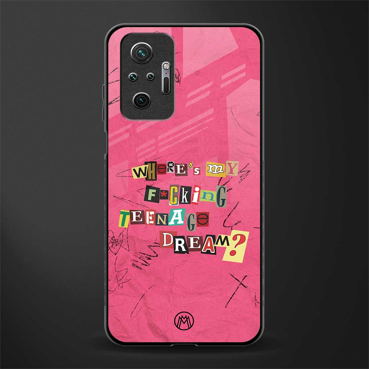 teenage dream glass case for redmi note 10 pro max image