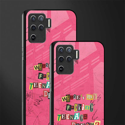 teenage dream glass case for oppo f19 pro image-2