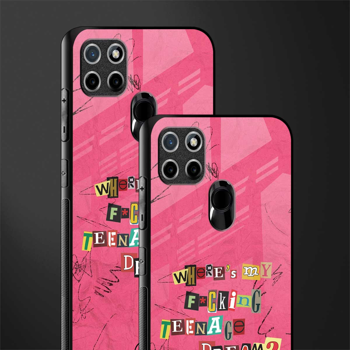 teenage dream glass case for realme c21 image-2