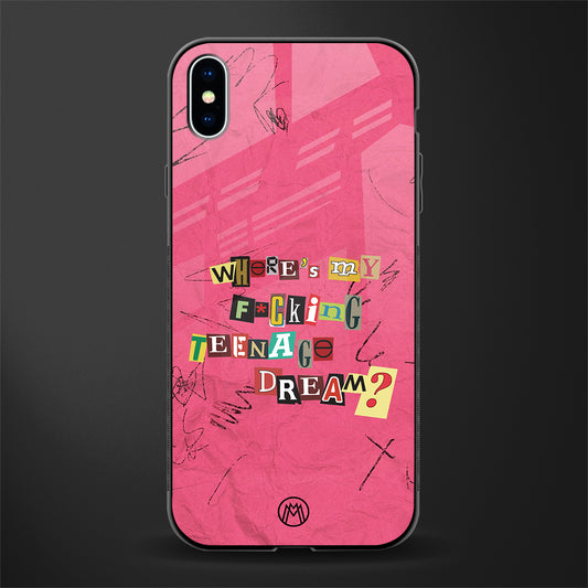 teenage dream glass case for iphone xs max image