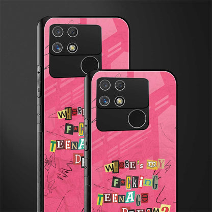 teenage dream back phone cover | glass case for realme narzo 50a