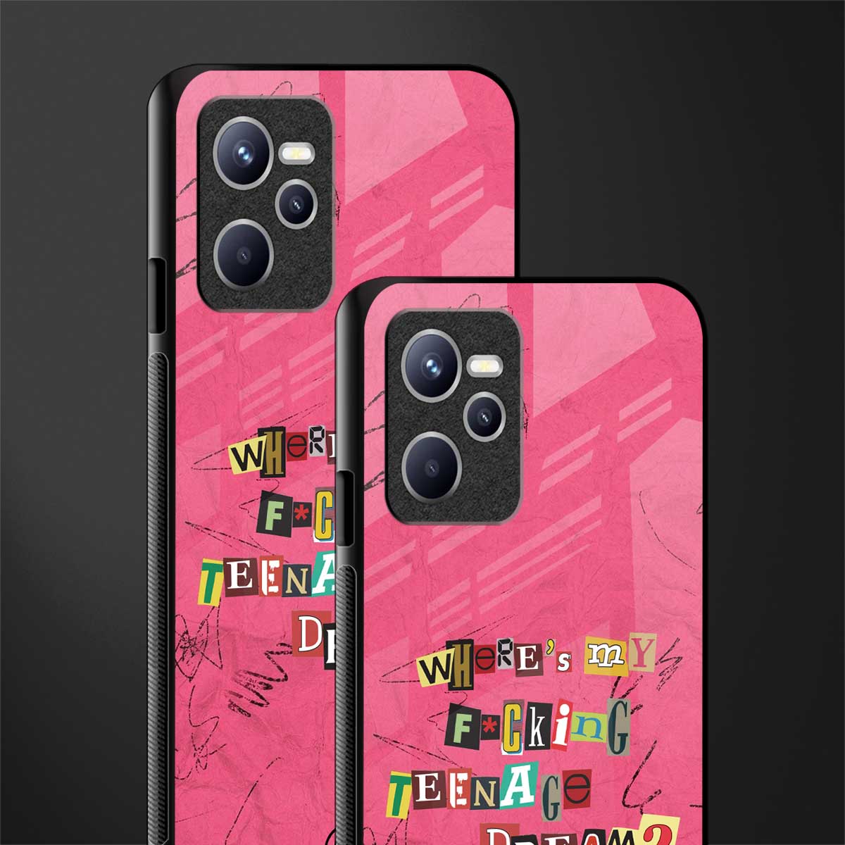 teenage dream glass case for realme c35 image-2