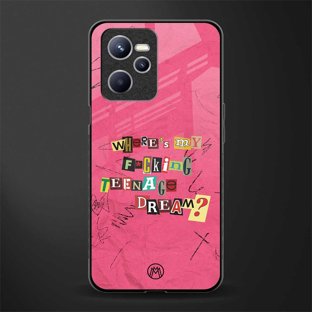 teenage dream glass case for realme c35 image