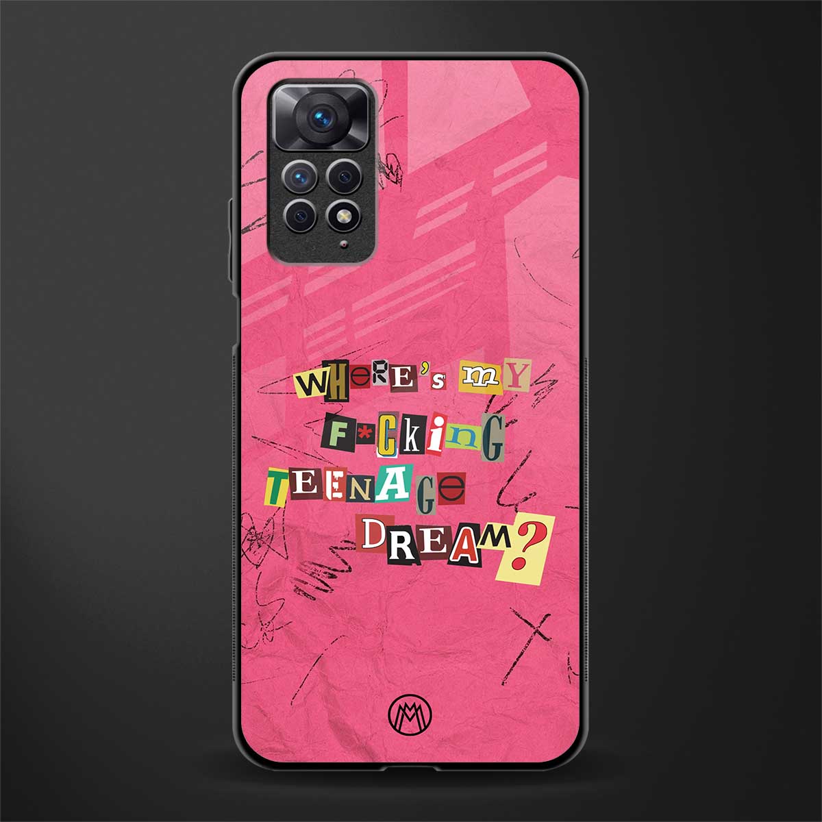 teenage dream back phone cover | glass case for redmi note 11 pro plus 4g/5g
