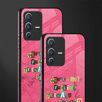 teenage dream glass case for vivo v23 5g image-2