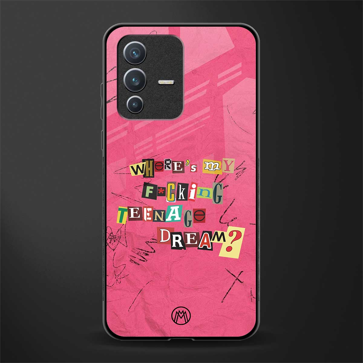 teenage dream glass case for vivo v23 5g image