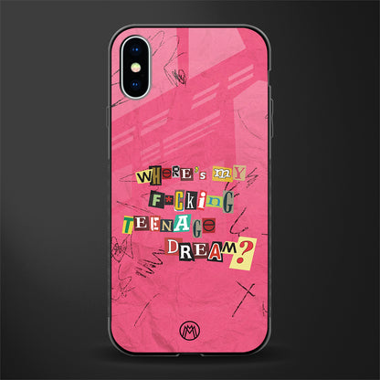 teenage dream glass case for iphone x image