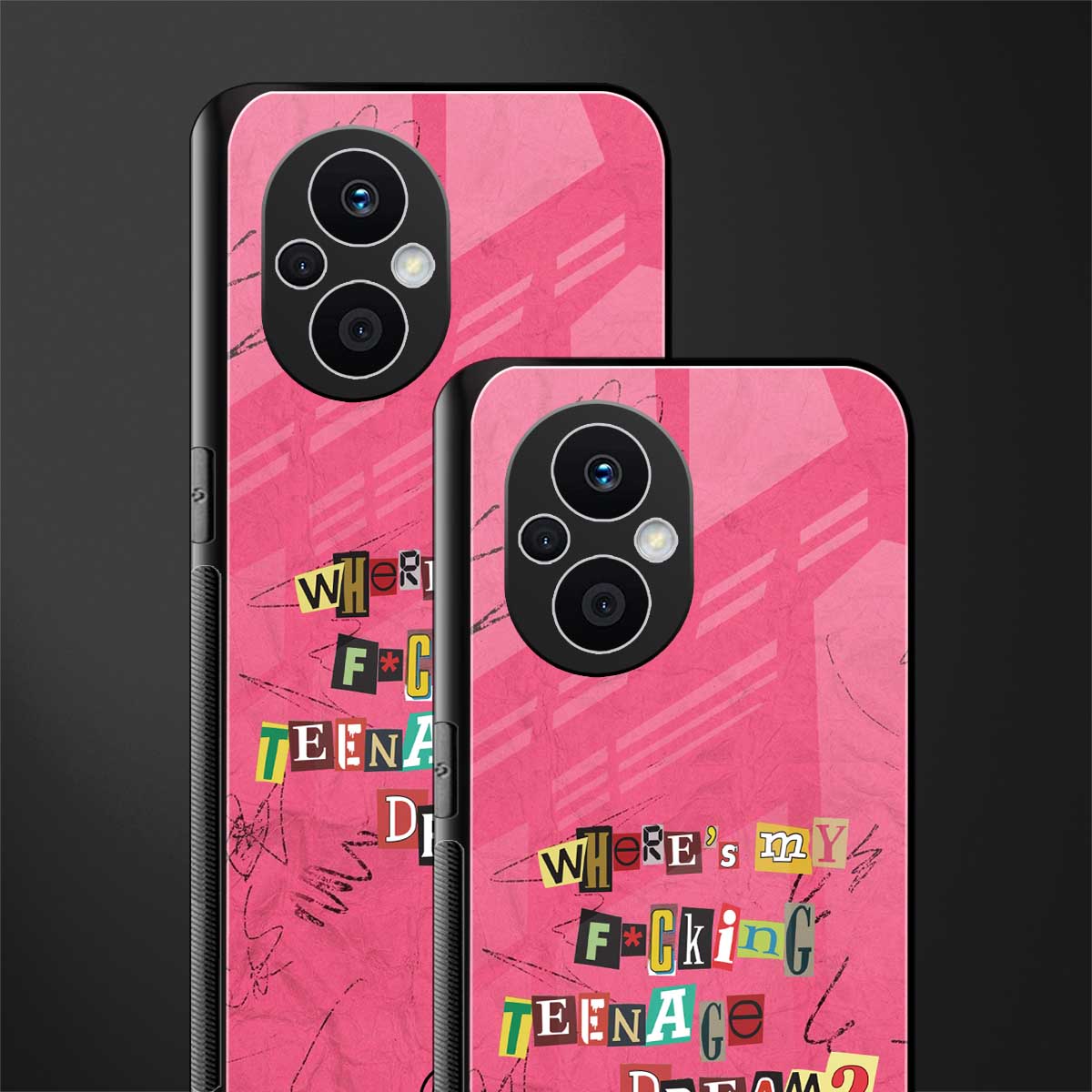 teenage dream back phone cover | glass case for oppo f21 pro 5g