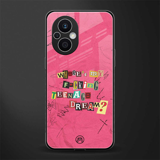 teenage dream back phone cover | glass case for oppo f21 pro 5g