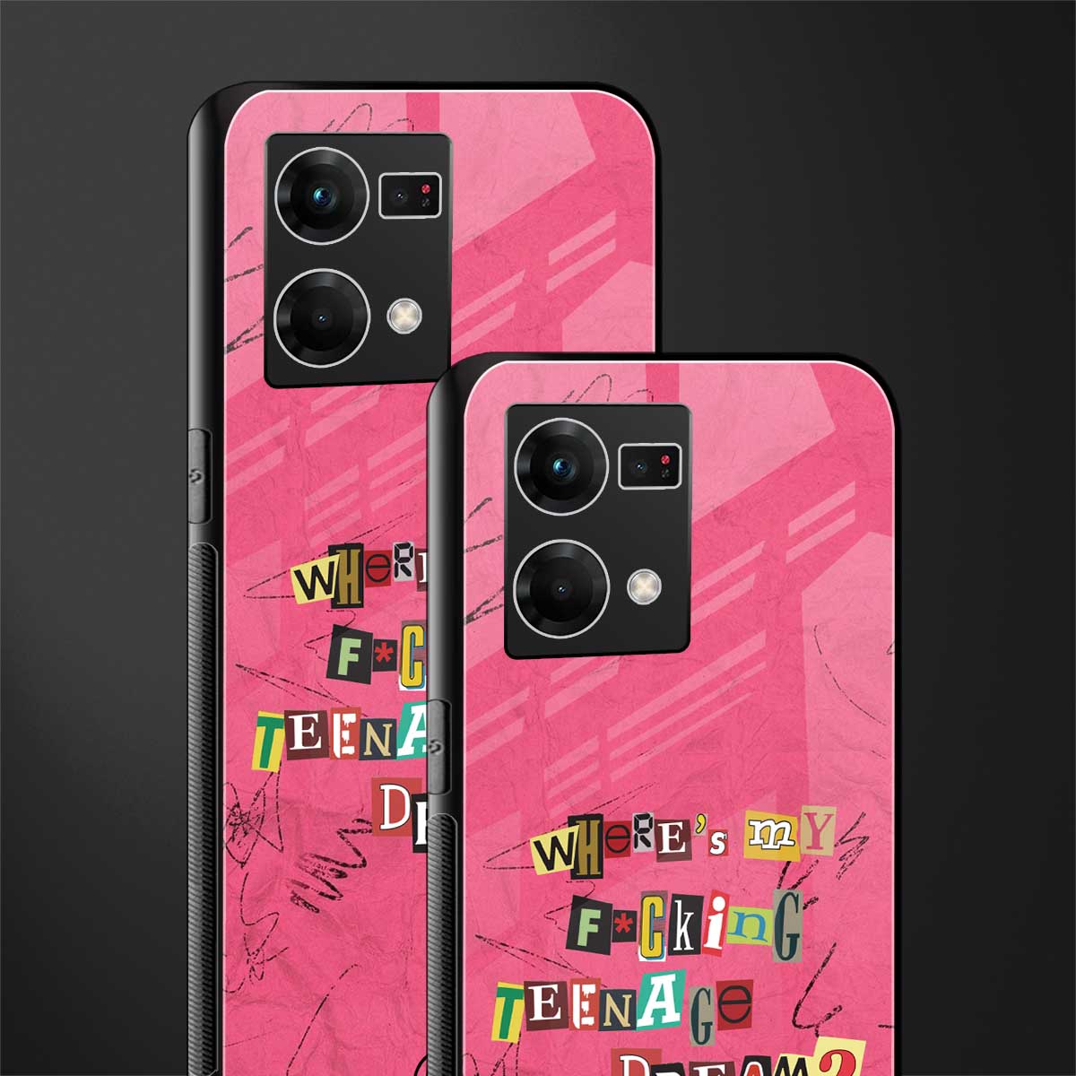 teenage dream back phone cover | glass case for oppo f21 pro 4g
