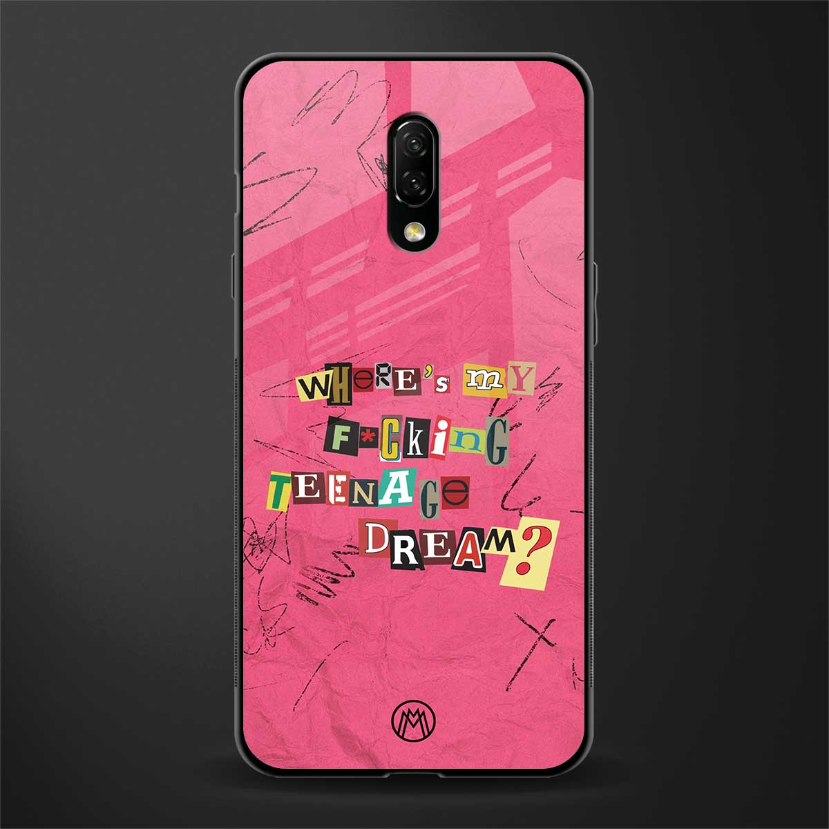 teenage dream glass case for oneplus 7 image