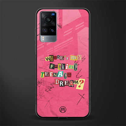 teenage dream glass case for vivo x60 image