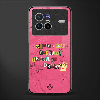 teenage dream glass case for vivo x80 image