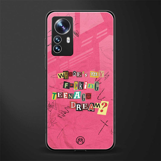 teenage dream back phone cover | glass case for xiaomi 12 pro