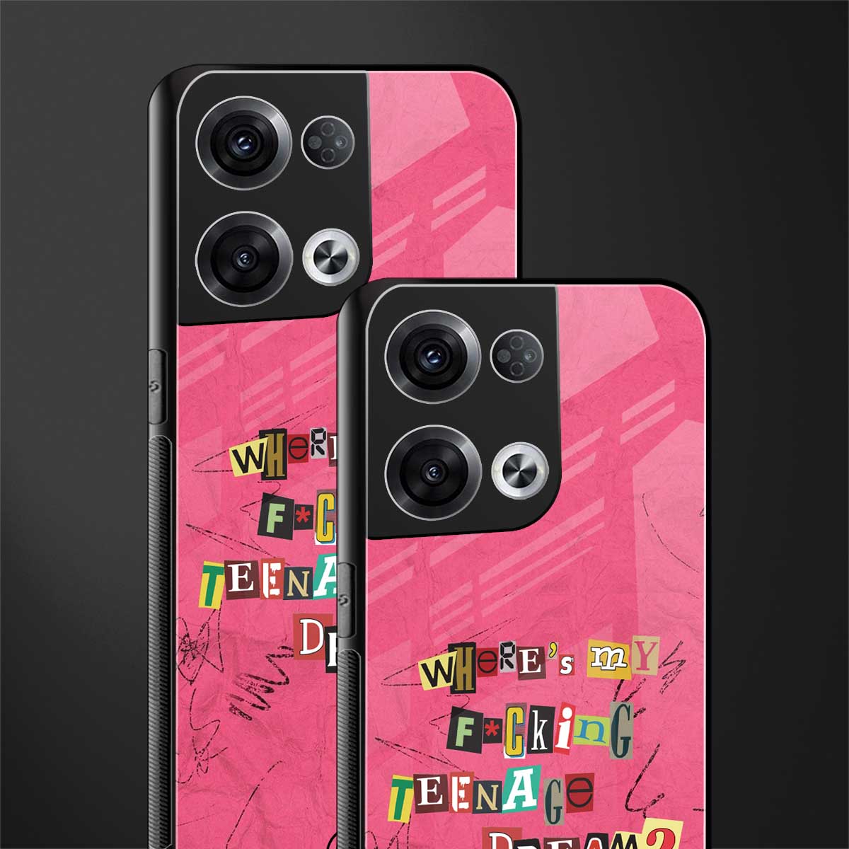 teenage dream back phone cover | glass case for oppo reno 8