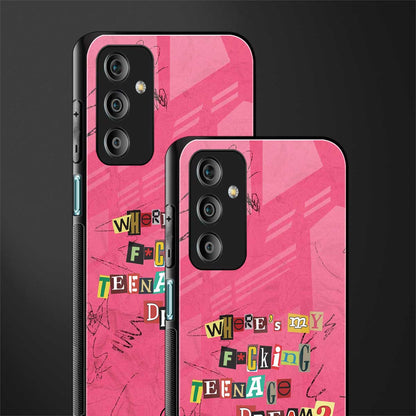 teenage dream back phone cover | glass case for samsung galaxy f23 5g
