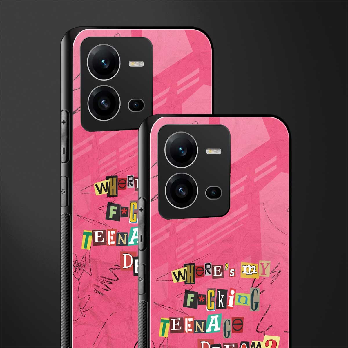 teenage dream back phone cover | glass case for vivo v25-5g