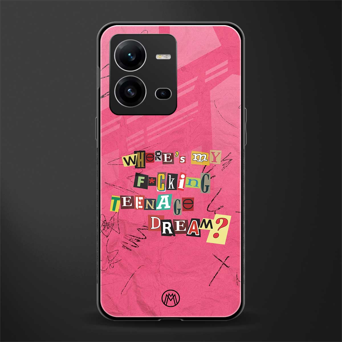 teenage dream back phone cover | glass case for vivo v25-5g