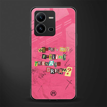 teenage dream back phone cover | glass case for vivo v25-5g