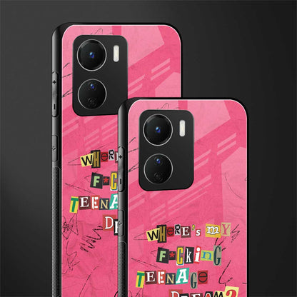 teenage dream back phone cover | glass case for vivo y16