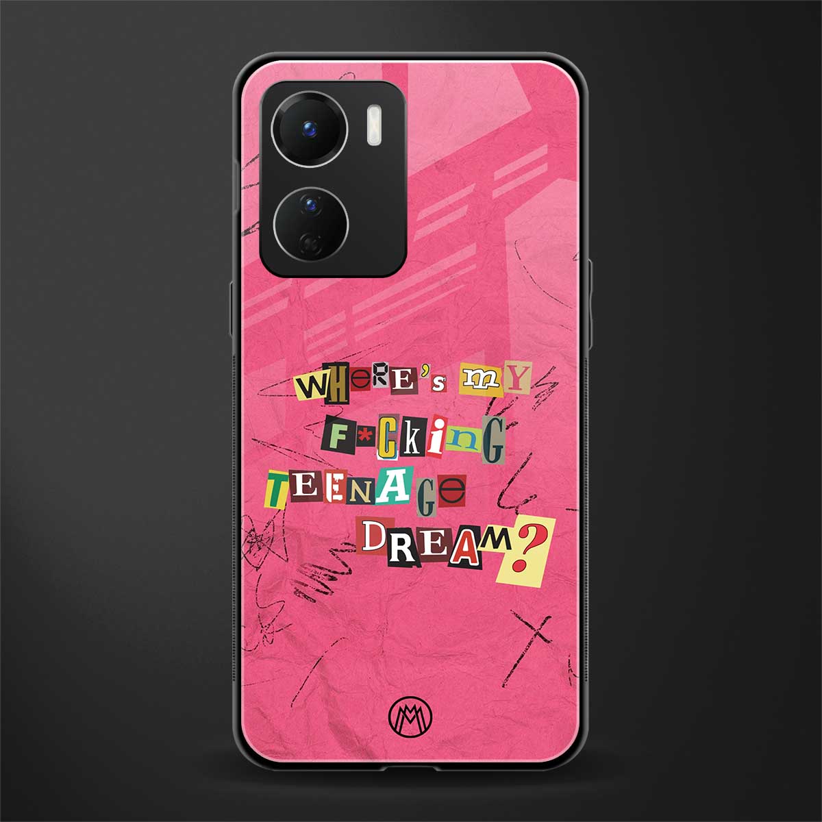 teenage dream back phone cover | glass case for vivo y16