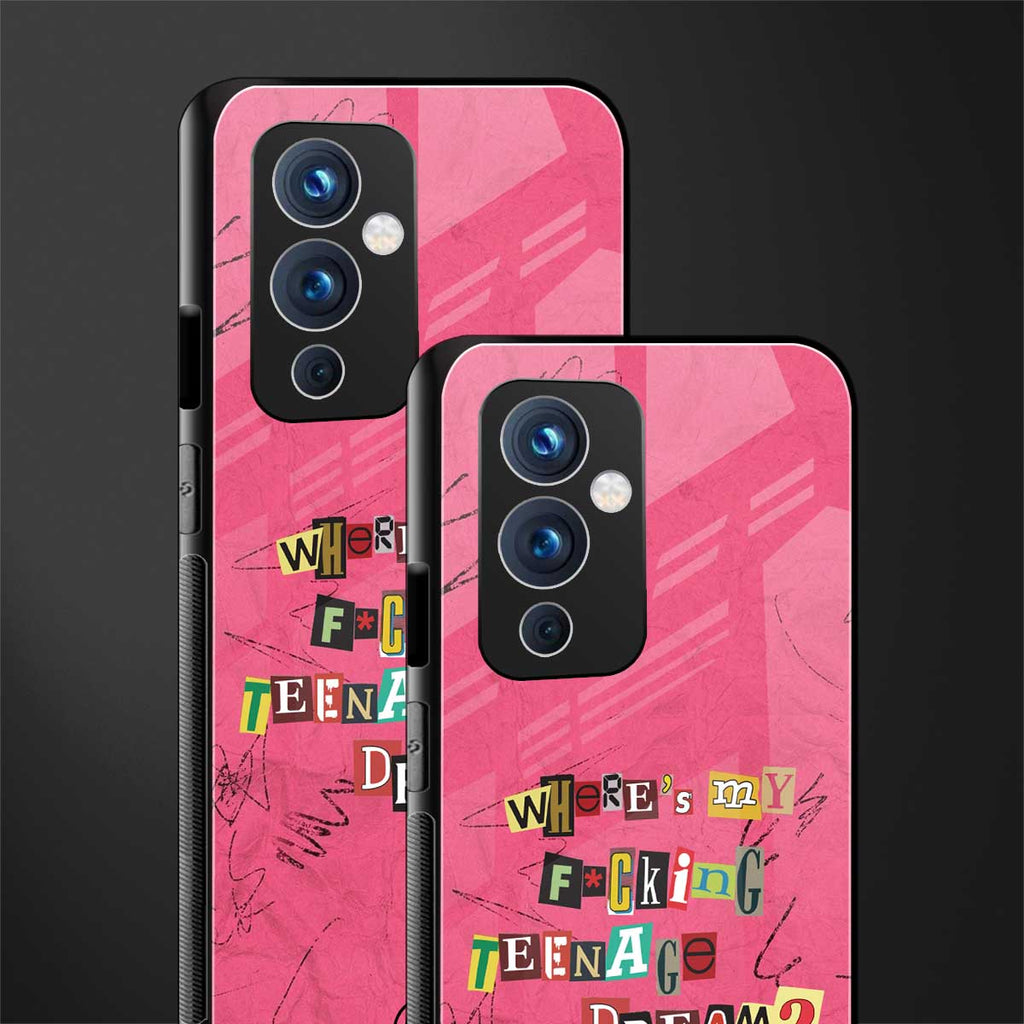 teenage dream back phone cover | glass case for oneplus 9