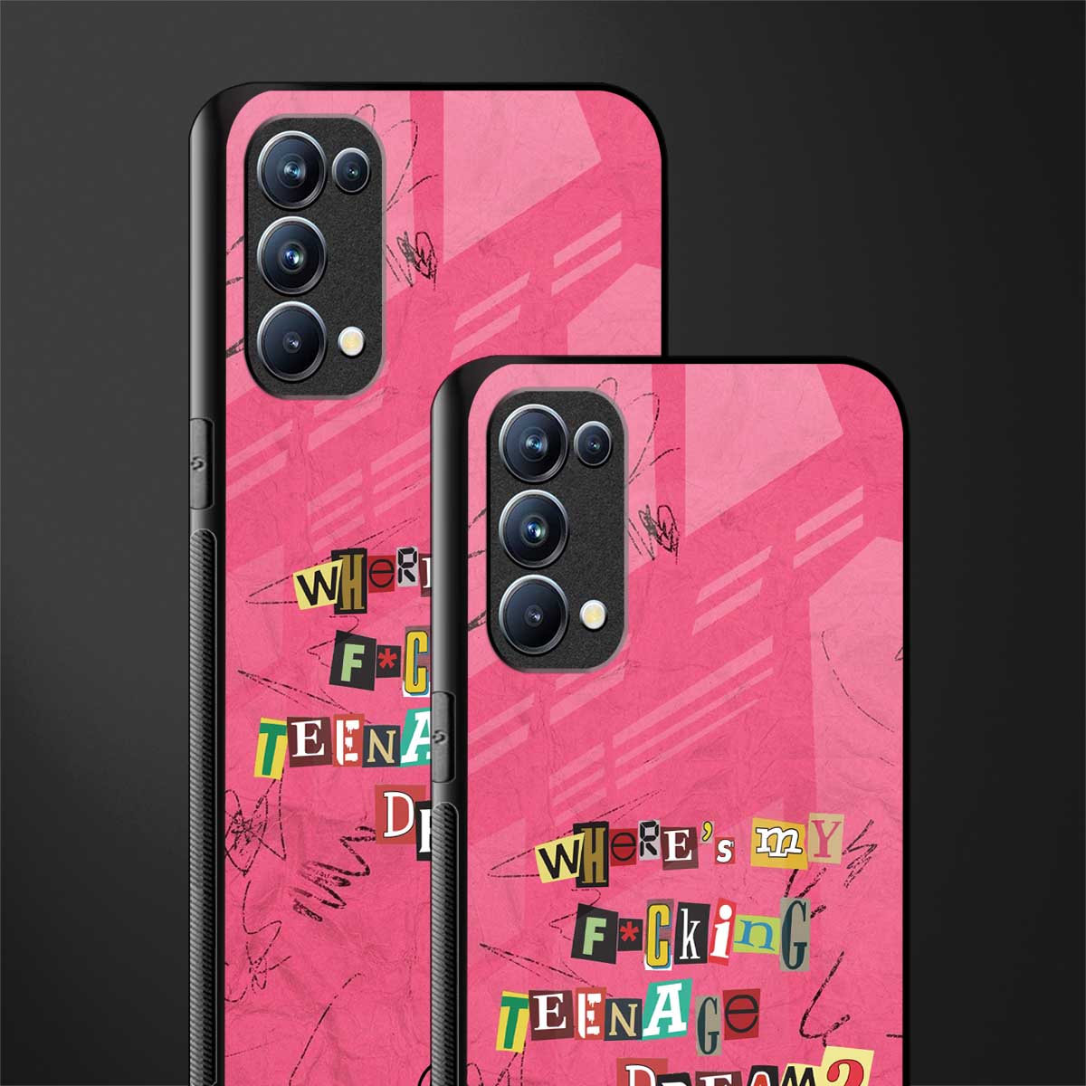 teenage dream back phone cover | glass case for oppo reno 5