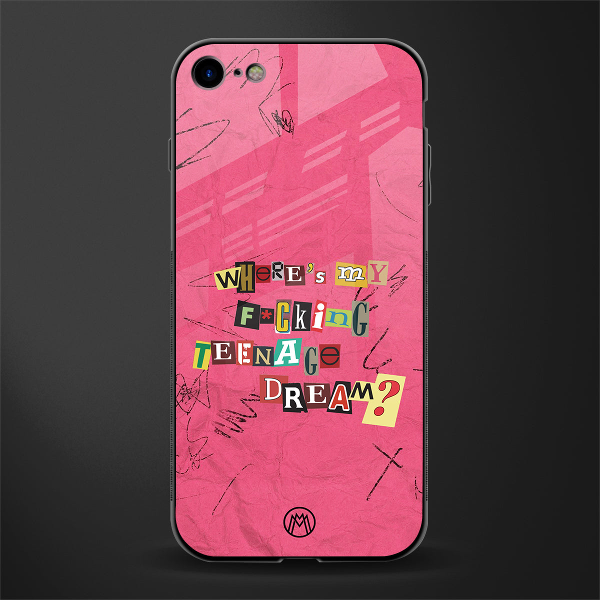 teenage dream glass case for iphone se 2020 image