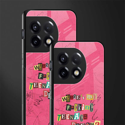 teenage dream back phone cover | glass case for oneplus 11r