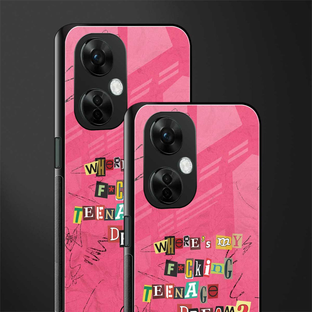 teenage dream back phone cover | glass case for oneplus nord ce 3 lite