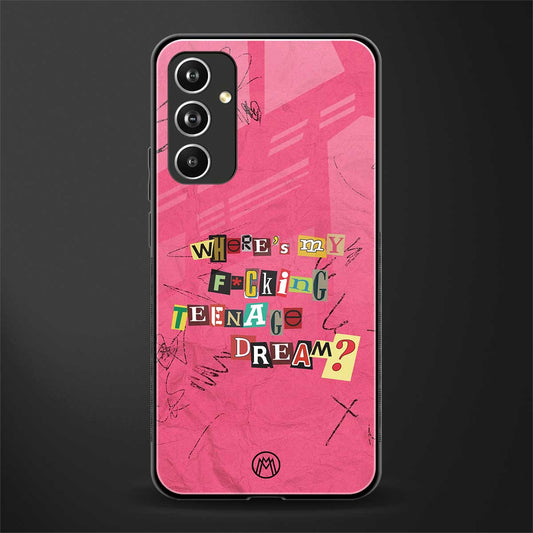 teenage dream back phone cover | glass case for samsung galaxy a54 5g