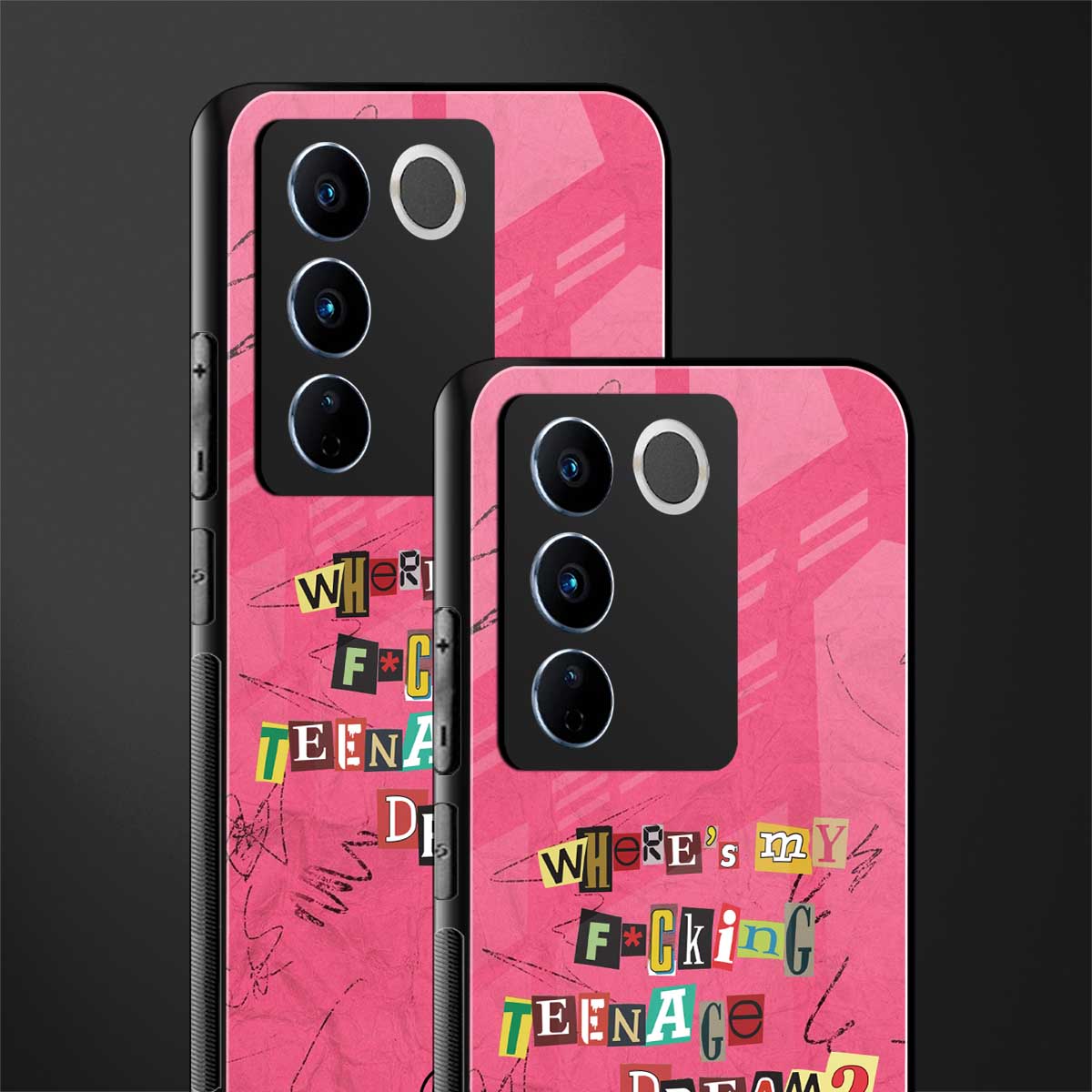 teenage dream back phone cover | glass case for vivo v27 pro 5g