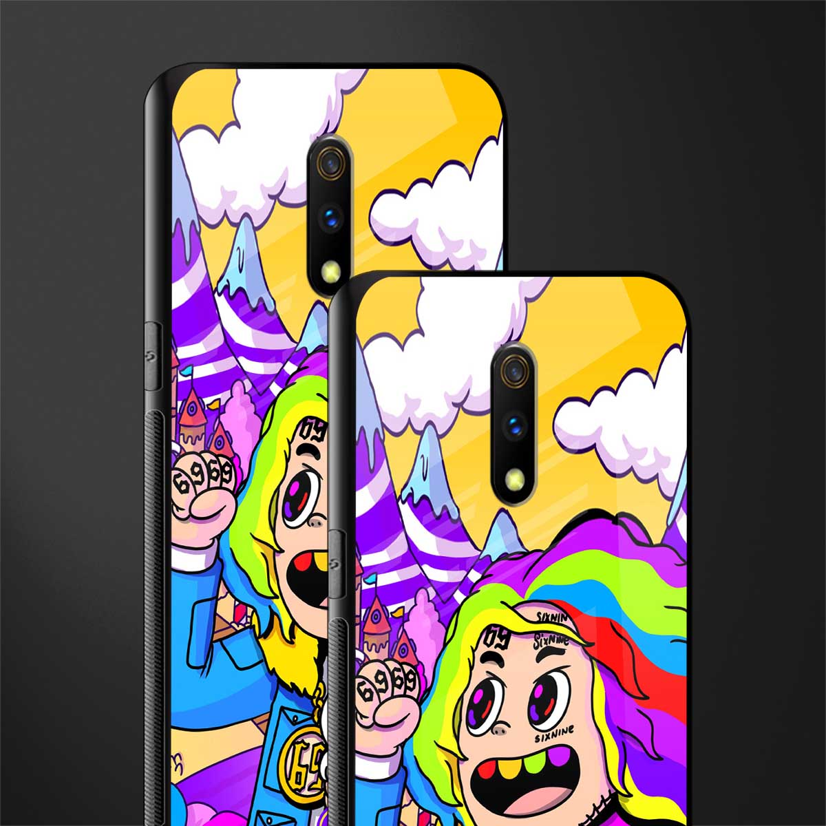 tekashi 6ix9ine glass case for realme x image-2