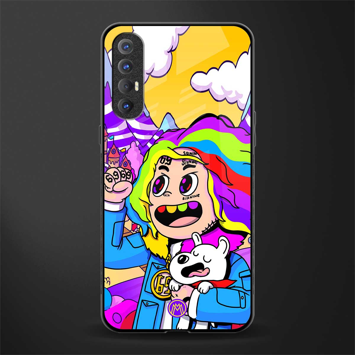 tekashi 6ix9ine glass case for oppo reno 3 pro image