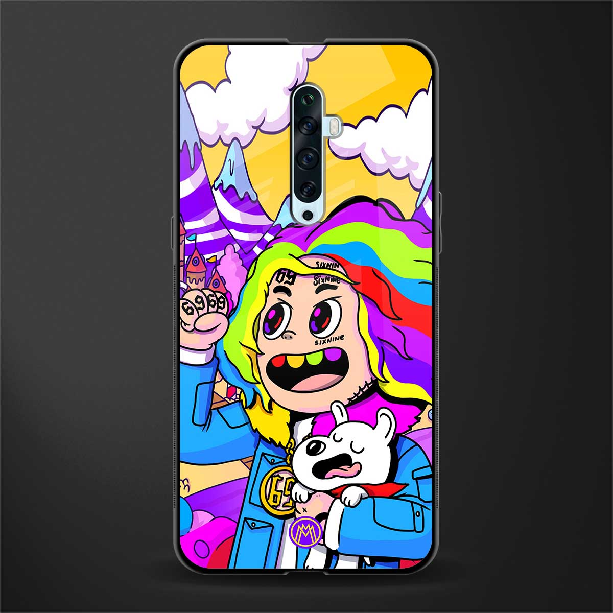 tekashi 6ix9ine glass case for oppo reno 2f image