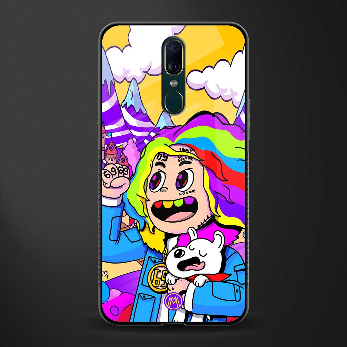 tekashi 6ix9ine glass case for oppo a9 image