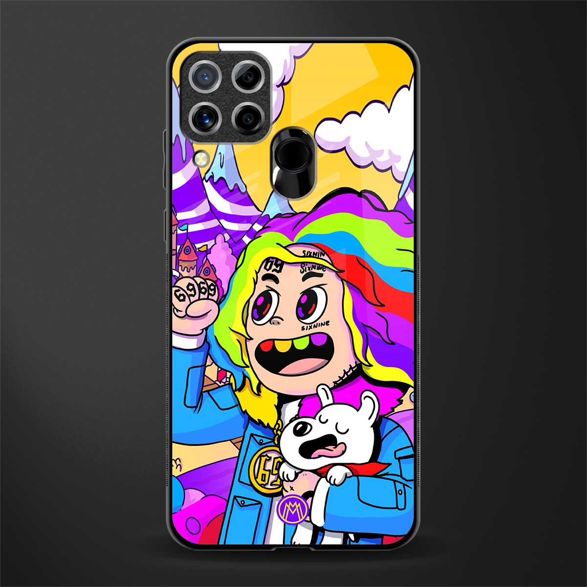 tekashi 6ix9ine glass case for realme c15 image